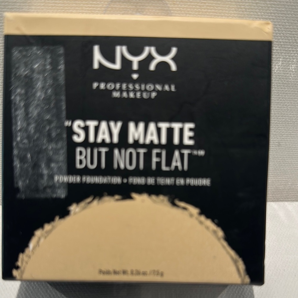 NYX Professional Makeup Stay Matte But Not Flat Powder Foundation.  Color - NUDE